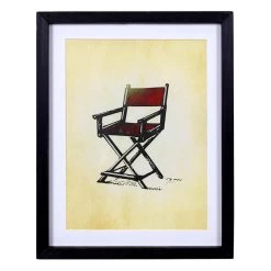 Directors Chair Wall Art, 11x14
