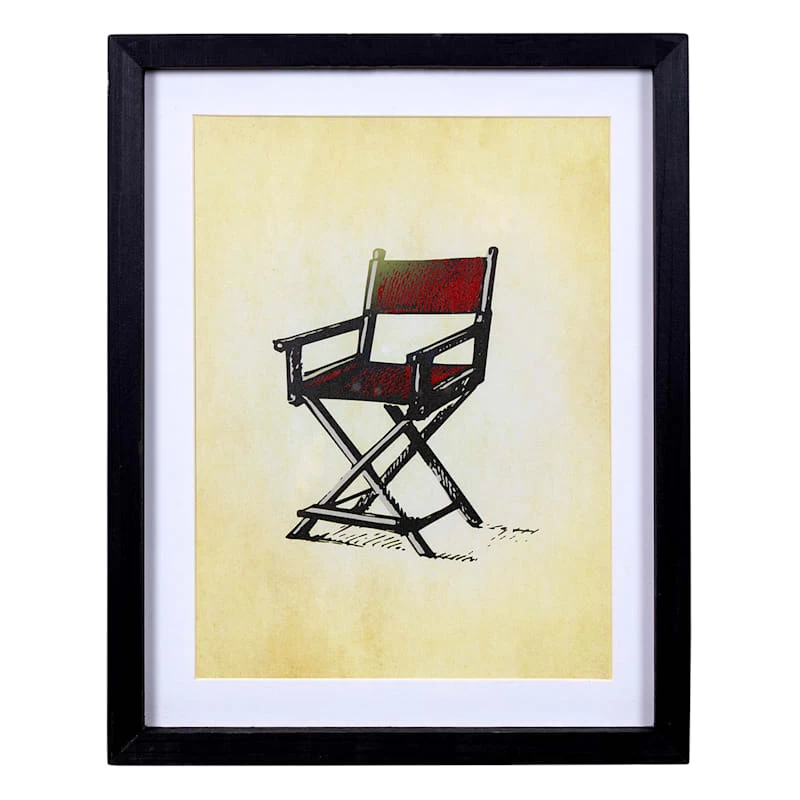 Directors Chair Wall Art, 11x14 3 Directors Chair Wall Art, 11x14