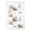 Distressed White Clip Collage Wall Frame, 27x39 -Finest Home Decoration distressed white clip collage wall frame 27x39 1