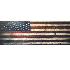 Farmhouse Flag Canvas Wall Art, 36x12