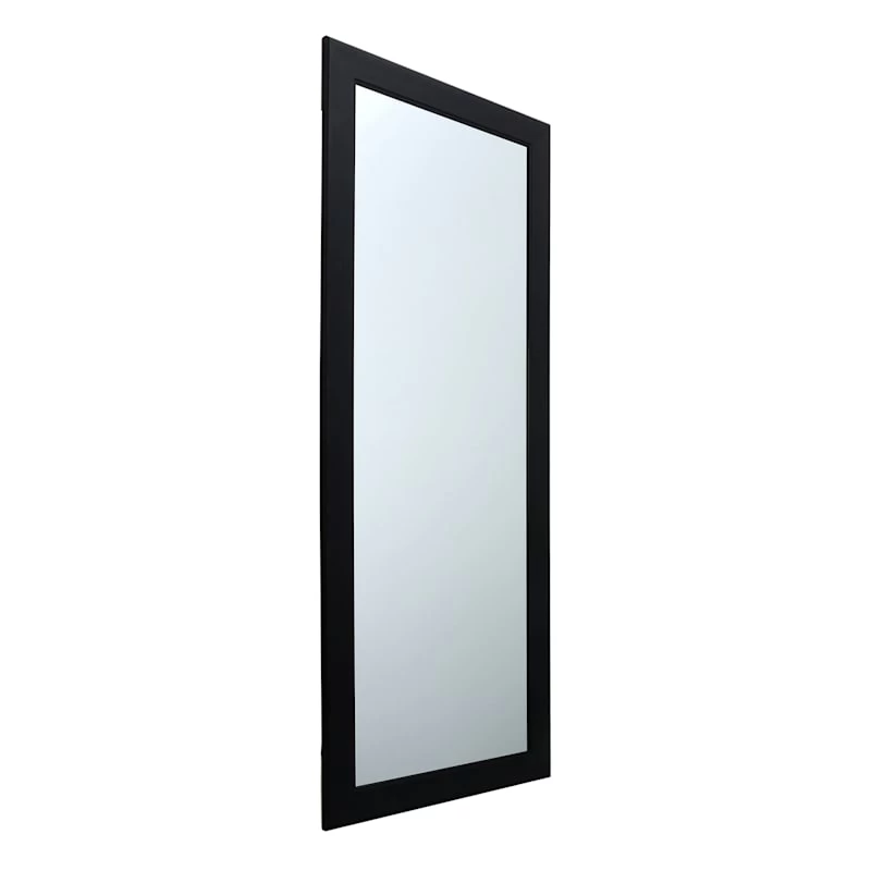 Flat Black Framed Wall Mirror, 24x58 5 Flat Black Framed Wall Mirror, 24x58 - Image 3