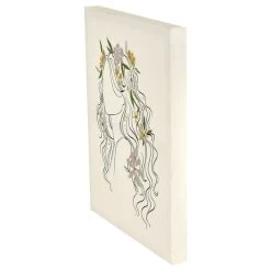 Floral Lady Canvas Wall Art, 12x16