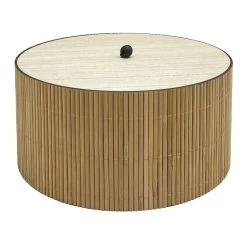 Found & Fable Lidded Bamboo Box, 4x7