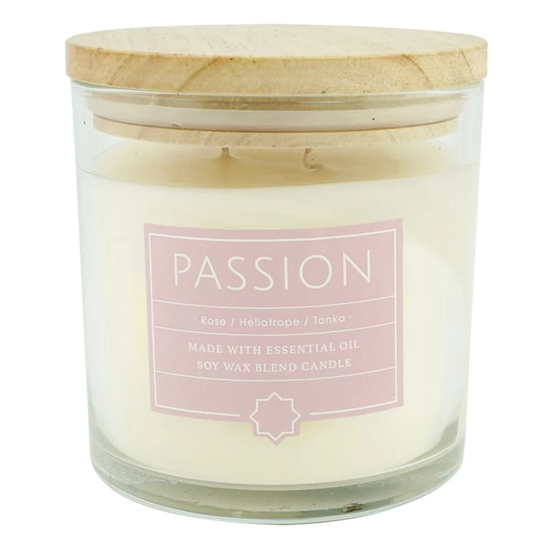 Found & Fable Passion Scented Jar Candle, 13oz 3 Found & Fable Passion Scented Jar Candle, 13oz