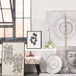 Found & Fable Silver Ornate Wall Mirror, 20x36 -Finest Home Decoration found fable silver ornate wall mirror 20x36 4