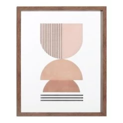Framed Abstract Wall Mirror, 17x21