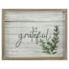 Framed Be Grateful Wooden Canvas Wall Art, 14x11