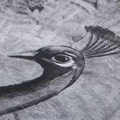 Framed Black & White Peacock Canvas Wall Art, 30" -Finest Home Decoration framed black white peacock canvas wall art 30 2