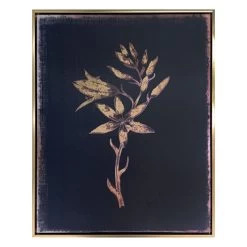 Framed Camass & Wild Hyacinth Foiled Canvas Wall Art, 17x21