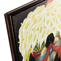 Framed Floral Canvas Wall Art, 26" -Finest Home Decoration framed floral canvas wall art 26 2