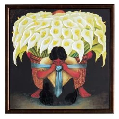 Framed Floral Canvas Wall Art, 26"