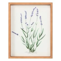 Framed Purple Fern Canvas Wall Art, 11x14