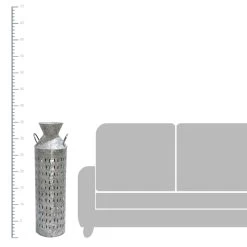 Galvanized Metal Floor Vase, 35" -Finest Home Decoration galvanized metal floor vase 35 1