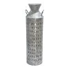 Galvanized Metal Floor Vase, 35"