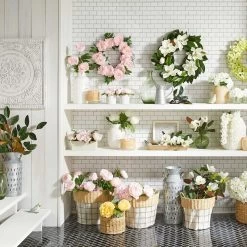 Galvanized Metal Floor Vase, 35" -Finest Home Decoration galvanized metal floor vase 35 2