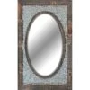 Galvanized Metal Inlay Wall Mirror, 17x24
