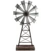 Galvanized Metal Windmill, 19.5" -Finest Home Decoration galvanized metal windmill 19.5