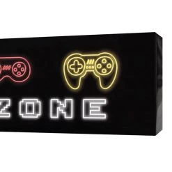 Gaming Zone High Gloss Canvas Wall Decor, 36x8 -Finest Home Decoration gaming zone high gloss canvas wall decor 36x8 7
