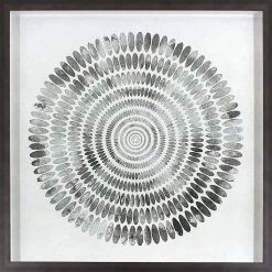 Glass Framed Thumbprint Foiled Wall Art, 24"