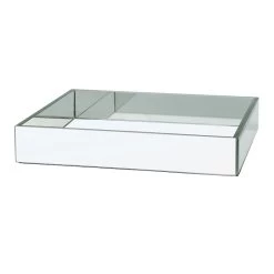 Glass Mirror Tray, 21x13