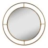 Gold Double-Wire Framed Round Wall Mirror 30" -Finest Home Decoration gold double wire framed round wall mirror 30