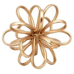 Gold Metal Flower, 5"