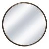 Gold Metal Round Wall Mirror, 32" 1 Gold Metal Round Wall Mirror, 32" -Finest Home Decoration gold metal round wall mirror 32