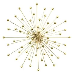 Gold Metal Starburst Wall Decor, 28"