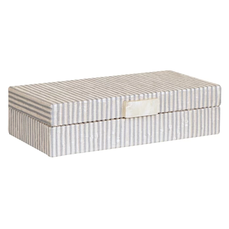 Grace Mitchell Blue Water Hyacinth Box, 11x3 3 Grace Mitchell Blue Water Hyacinth Box, 11x3