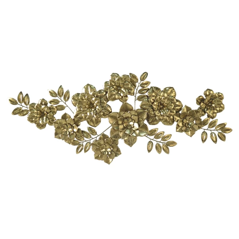 Grace Mitchell Gold Metal Floral Centerpiece, 48x19 3 Grace Mitchell Gold Metal Floral Centerpiece, 48x19