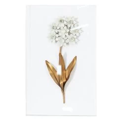 Grace Mitchell Metal Flower Under Acrylic Wall Art, 10x16