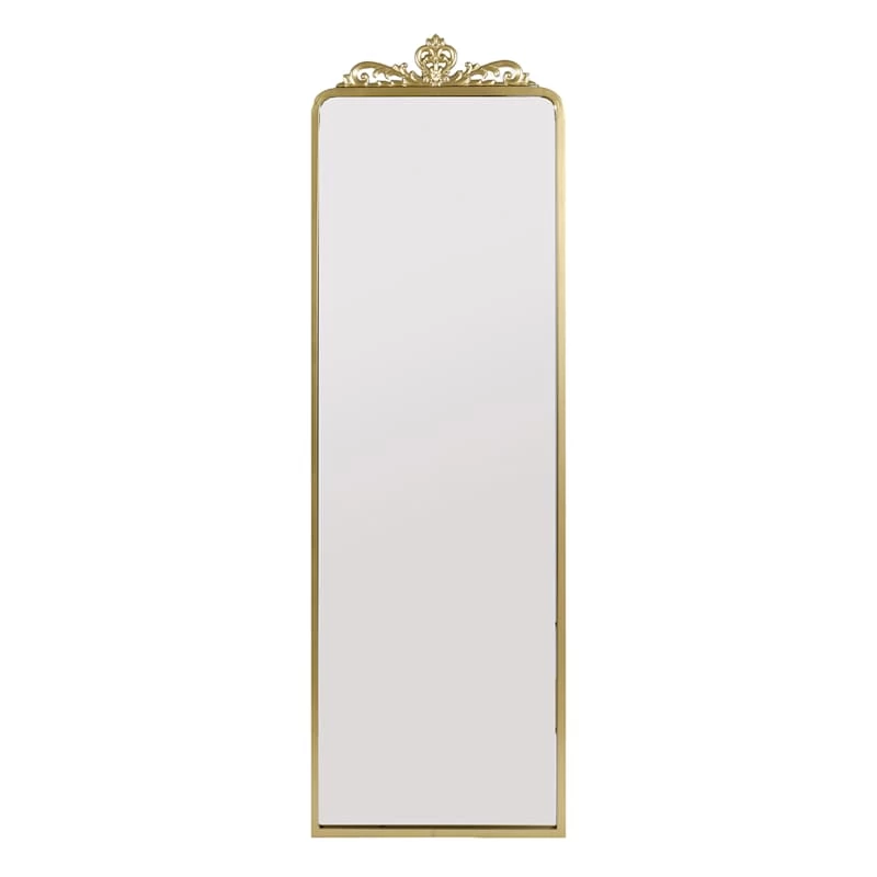 Grace Mitchell Ornate Gold Leaner Mirror, 22x70 3 Grace Mitchell Ornate Gold Leaner Mirror, 22x70