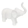Grace Mitchell White Ceramic Elephant Decor, 8"
