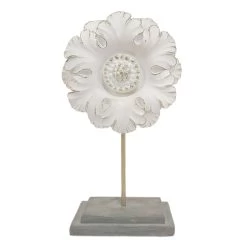 Grace Mitchell White Floral Figurine, 10"