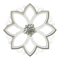 Grace Mitchell White Flower Wall Art, 27x27