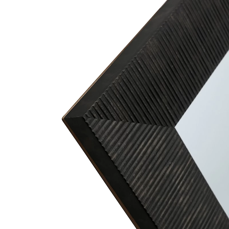 Grey Framed Ornate Wall Mirror, 24x58 7 Grey Framed Ornate Wall Mirror, 24x58 - Image 5