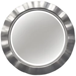Grey Gallery Round Wall Mirror, 32"