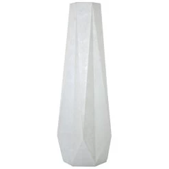 Grey Geo Floor Vase, 36"