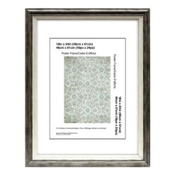 Grey & White Mirror, 18x24