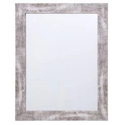 Hammered Silver Framed Wall Mirror, 22x28