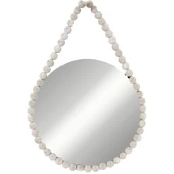 Hanging Studio Round Wall Mirror, 18"