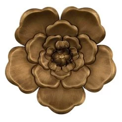 Honeybloom 3-Piece Metallic Flower Wall Art -Finest Home Decoration honeybloom 3 piece metallic flower wall art 1