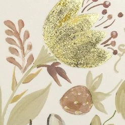 Honeybloom Foiled Floral Framed Canvas Wall Art, 13" -Finest Home Decoration honeybloom foiled floral framed canvas wall art 13 2