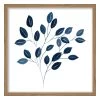Honeybloom Glass Framed Blue Botanical Print Wall Art, 17" -Finest Home Decoration honeybloom glass framed blue botanical print wall art 17
