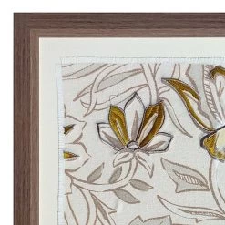 Honeybloom Glass Framed Embroidered Linen Wall Art, 26" 8 Honeybloom Glass Framed Embroidered Linen Wall Art, 26" -Finest Home Decoration honeybloom glass framed embroidered linen wall art 26 2