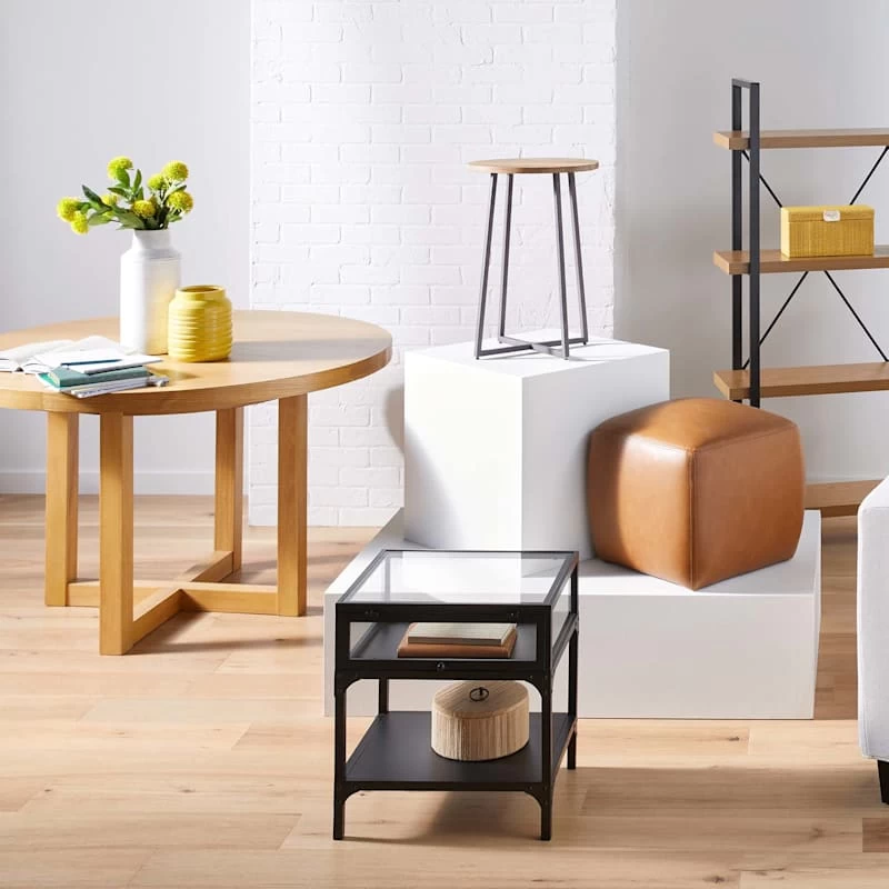 Honeybloom Round Brown Woven Box, 8" 5 Honeybloom Round Brown Woven Box, 8" - Image 3