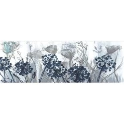 Indigo Field Canvas Wall Art, 36x12