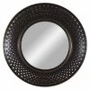 Interlocked Circle Overlay Round Wall Mirror, 16"