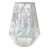 Iridescent Glass Vase, 8" 1 Iridescent Glass Vase, 8" -Finest Home Decoration iridescent glass vase 8