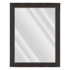 Janet Black Brown Wall Mirror, 37x47